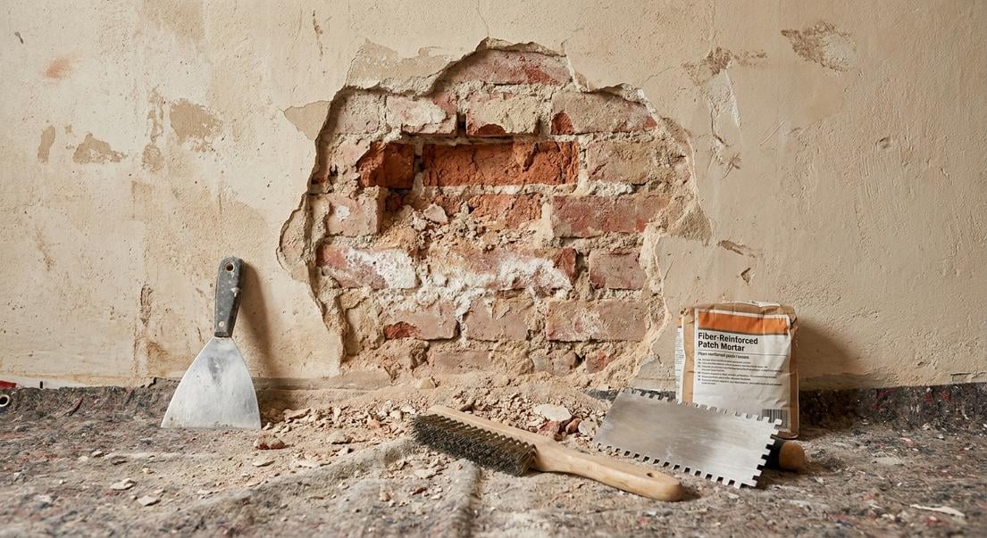 reparer mur brique friable arrachement fixation