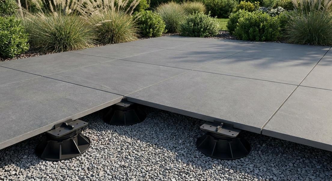 terrasse bois dalles plots environnement humide