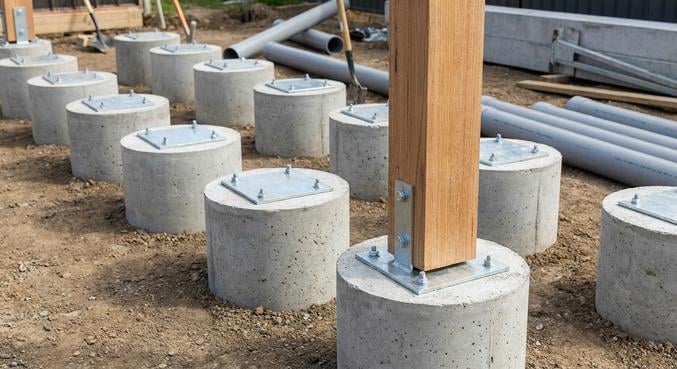 terrasse pilotis structure fondations bois