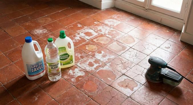 tomettes decolorees produit menager renovation