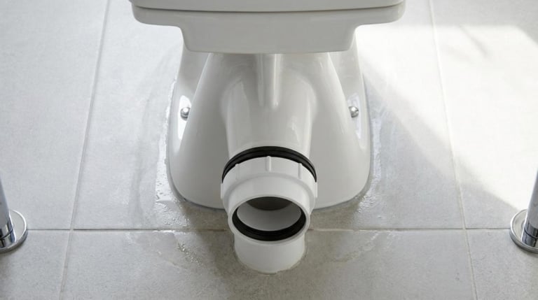 traces pied wc fuite condensation joint