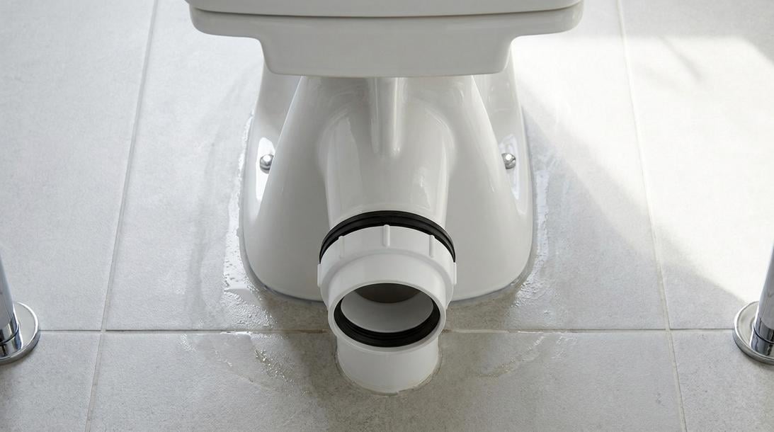 traces pied wc fuite condensation joint