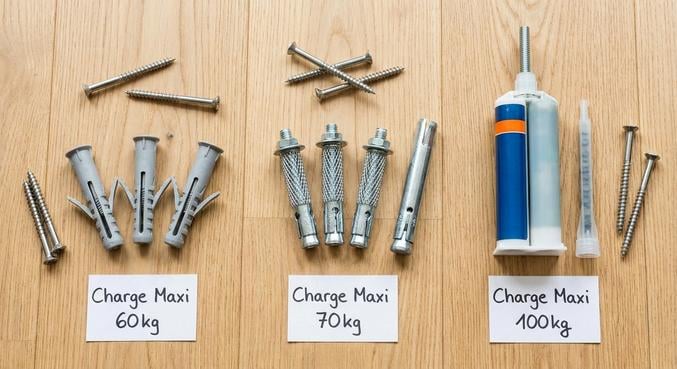fixer etageres platre plein chevilles charge lourde