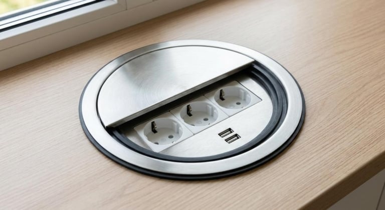installer prise encastree meuble normes
