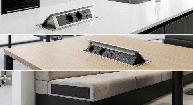installer prise encastree meuble normes