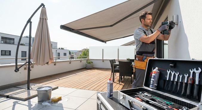 ombrelle protection solaire jardin