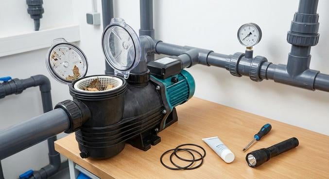 pompe piscine bruyante diagnostiquer roulement defaut mecanique