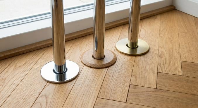 reboucher trous tuyaux chauffage parquet