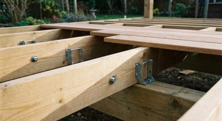 construire terrasse bois pilotis dimensionnement fondations