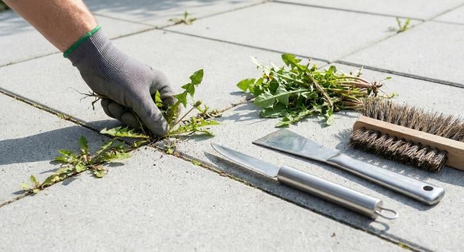 desherber durablement terrasse envahie herbes