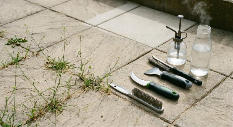 Comment désherber durablement une terrasse envahie par les mauvaises herbes ?