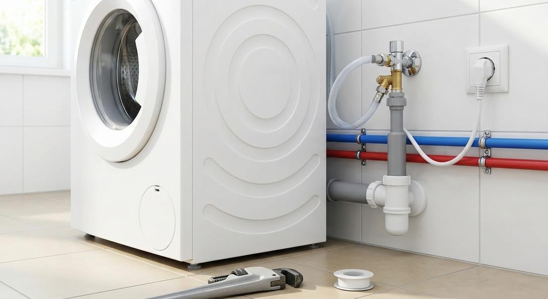 installer machine laver salle bain