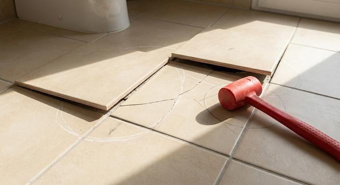 poser carrelage ancien carrelage toilettes