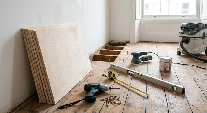 poser carrelage ancien plancher bois