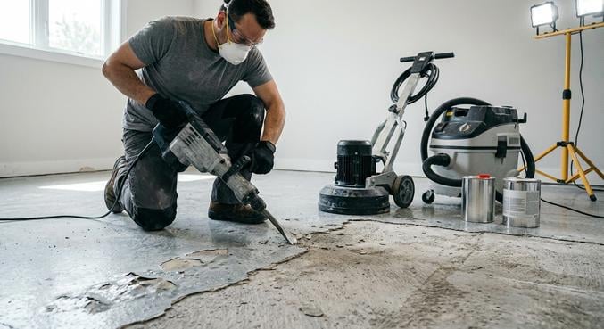 beton cire cloque decolle
