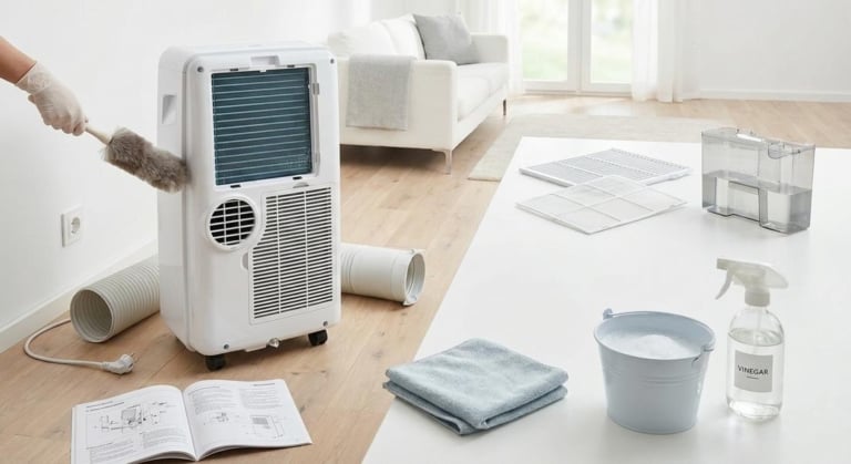 nettoyer climatiseur mobile malodorant