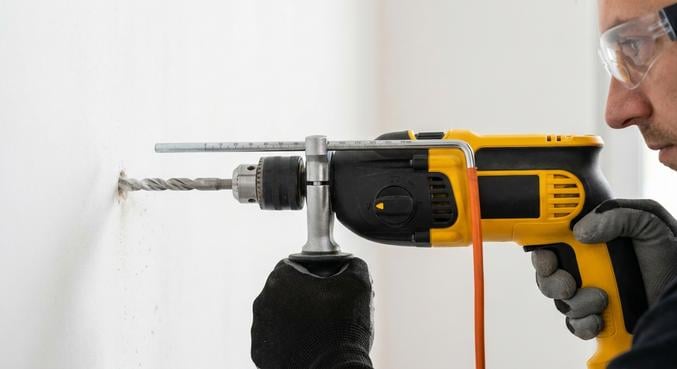 percer mur sans toucher cable canalisation