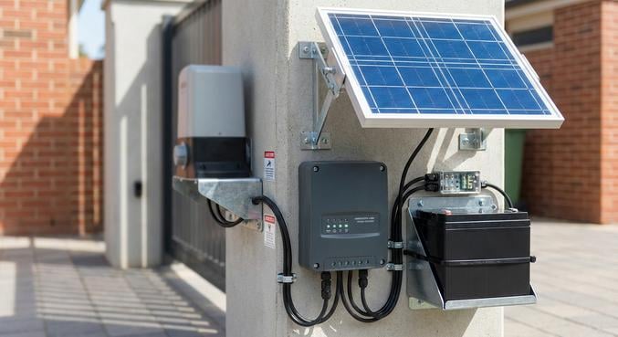 puissance panneau solaire portail motorise