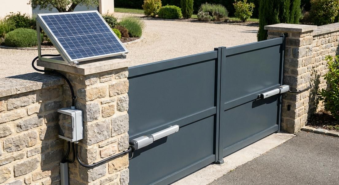 puissance panneau solaire portail motorise