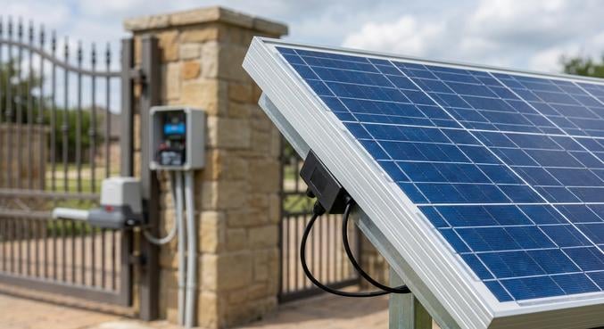puissance panneau solaire portail motorise