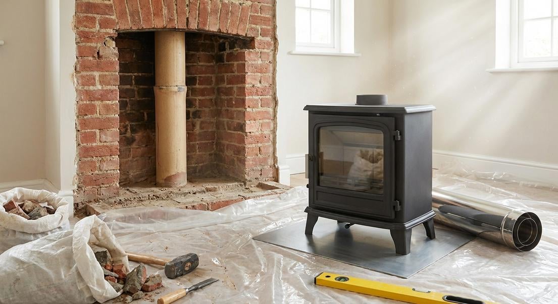 supprimer cheminee installer poele