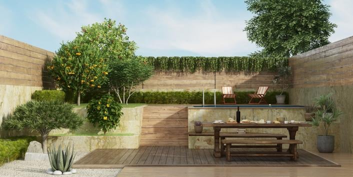 amenager espace exterieur pres terrasse