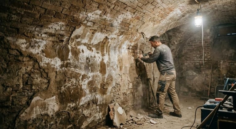 assainir murs humides cave amenager