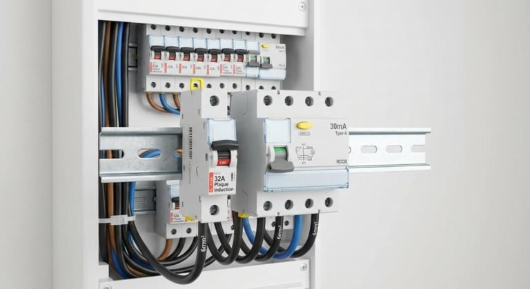 branchement plaque induction securite