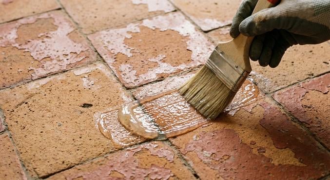 enlever peinture tomettes sans abimer