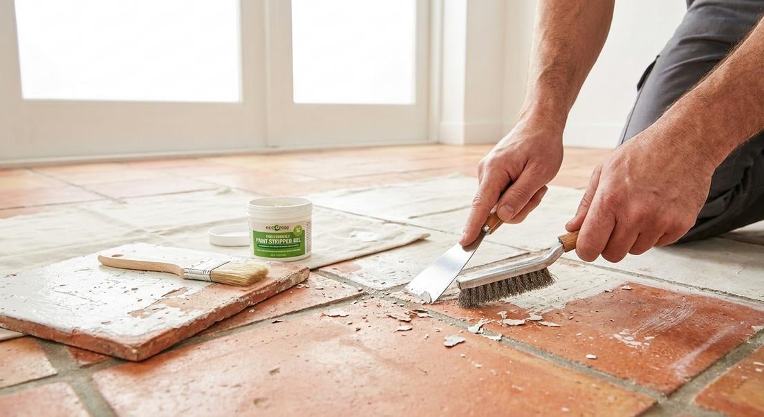 enlever peinture tomettes sans abimer