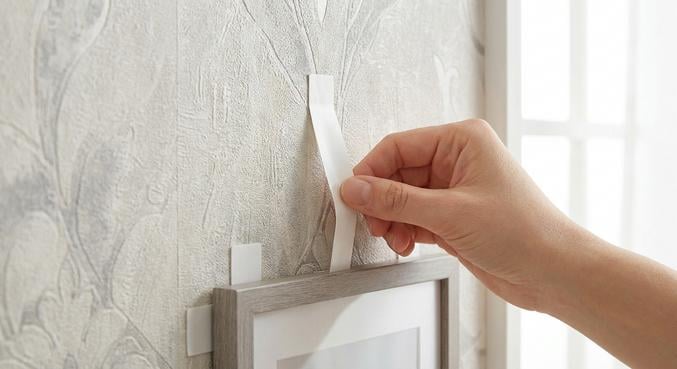 fixer decoration murale sans abimer peinture