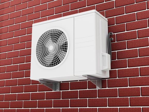 fixer unite exterieure climatisation mur briques