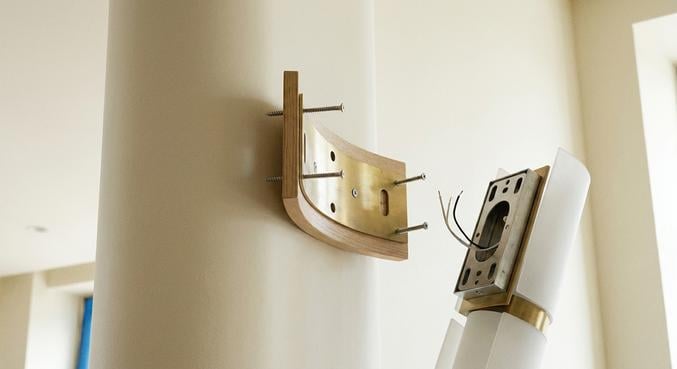 installer applique mur arrondi