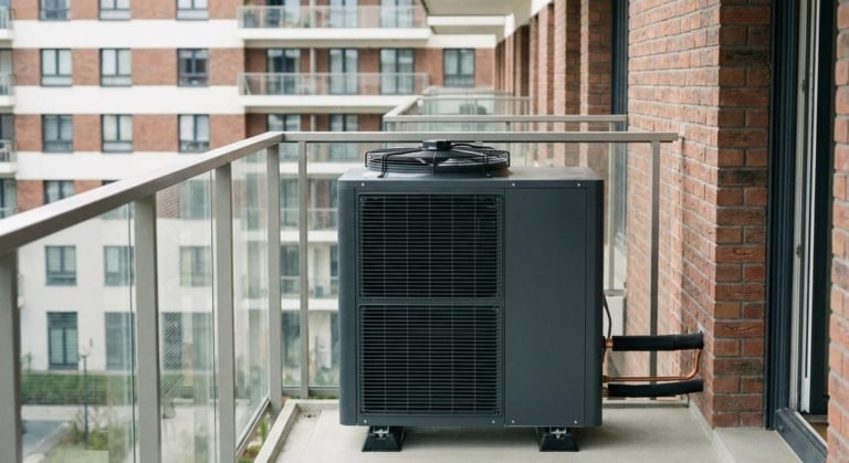 installer unite exterieure pompe chaleur appartement
