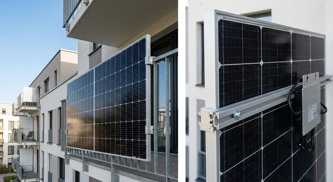panneaux photovoltaiques verticaux balcon rendement fixation reglementation
