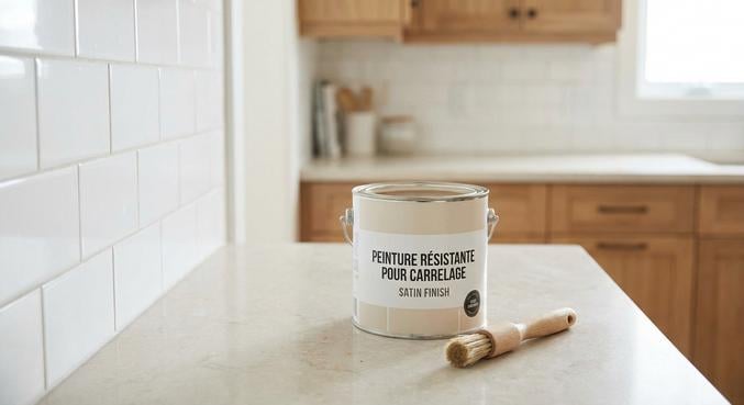 peindre carrelage cuisine preparation peinture durabilite