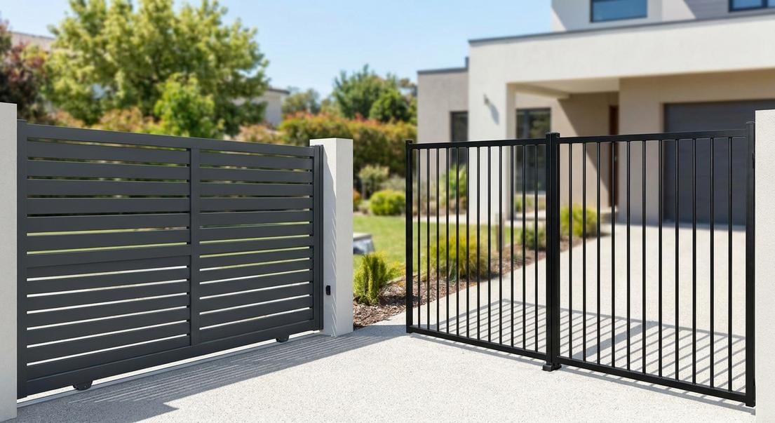 portail metallique bloque forte chaleur