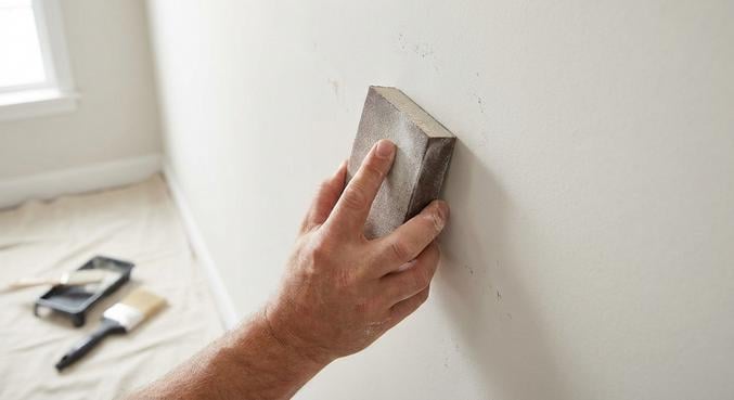 premiere couche peinture ratee rattraper mur