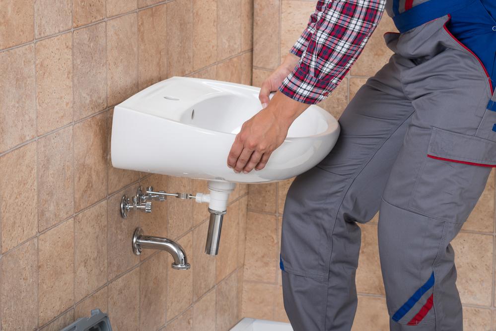 raccordements installer lave mains wc