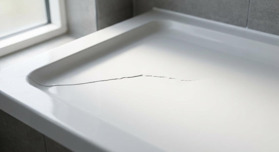receveur douche fissure reparation durable