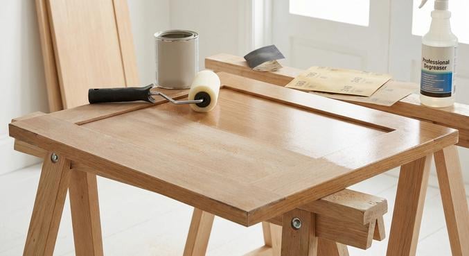 renover cuisine petit budget repeindre meubles credence plan travail