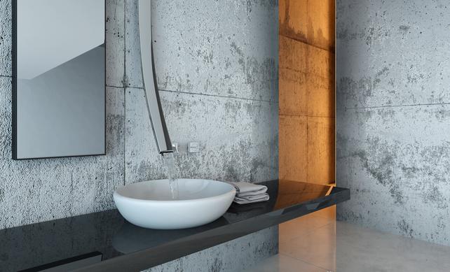 vasque beton materiau mineral resistance entretien