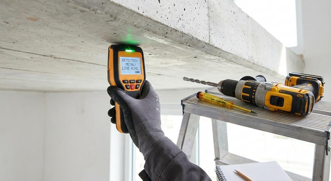deplacement ajout luminaire plafond beton