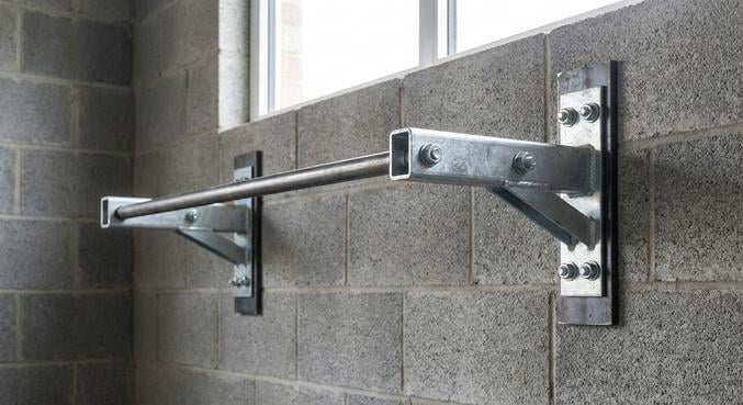 fixer barre traction sac frappe plafond garage