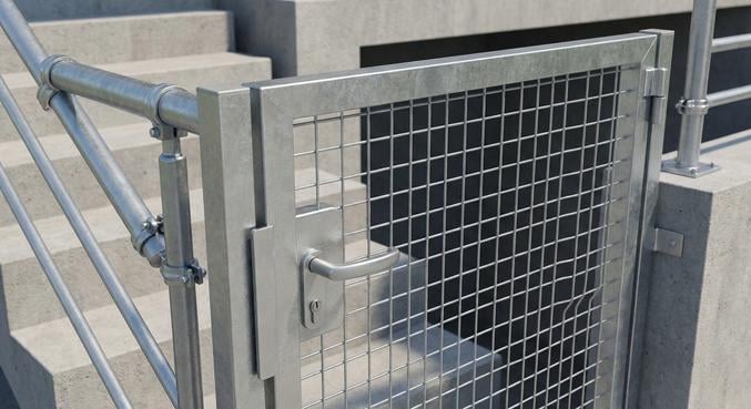 installer portillon haut escalier