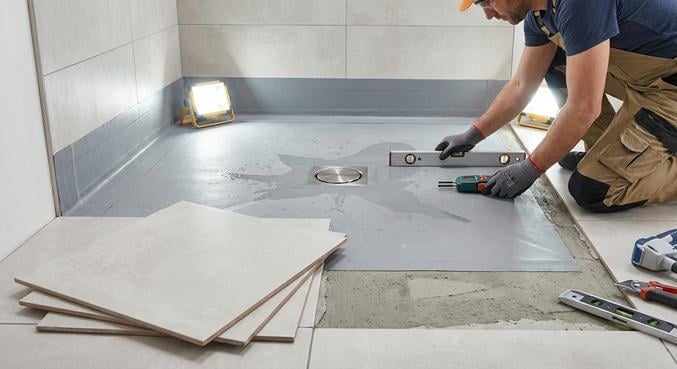 sol douche mal pose reparer joints refaire carrelage