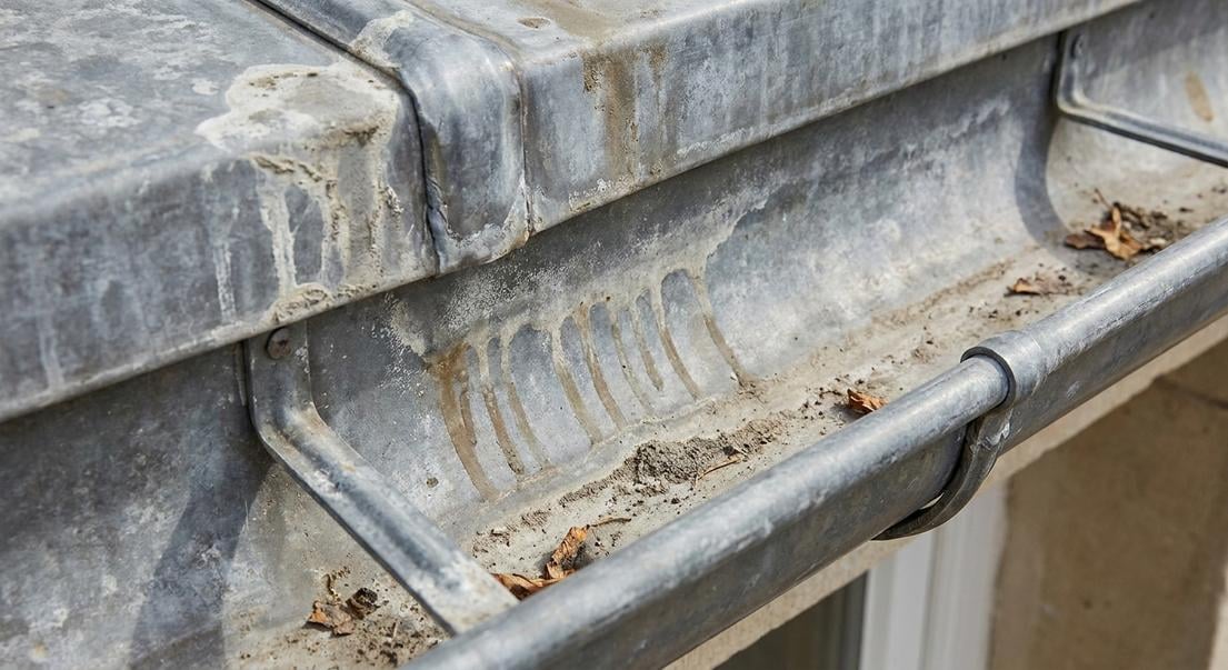 taches gouttieres zinc causes solutions travaux